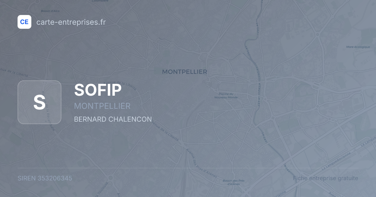 SOFIP — 353206345 — fiche entreprise