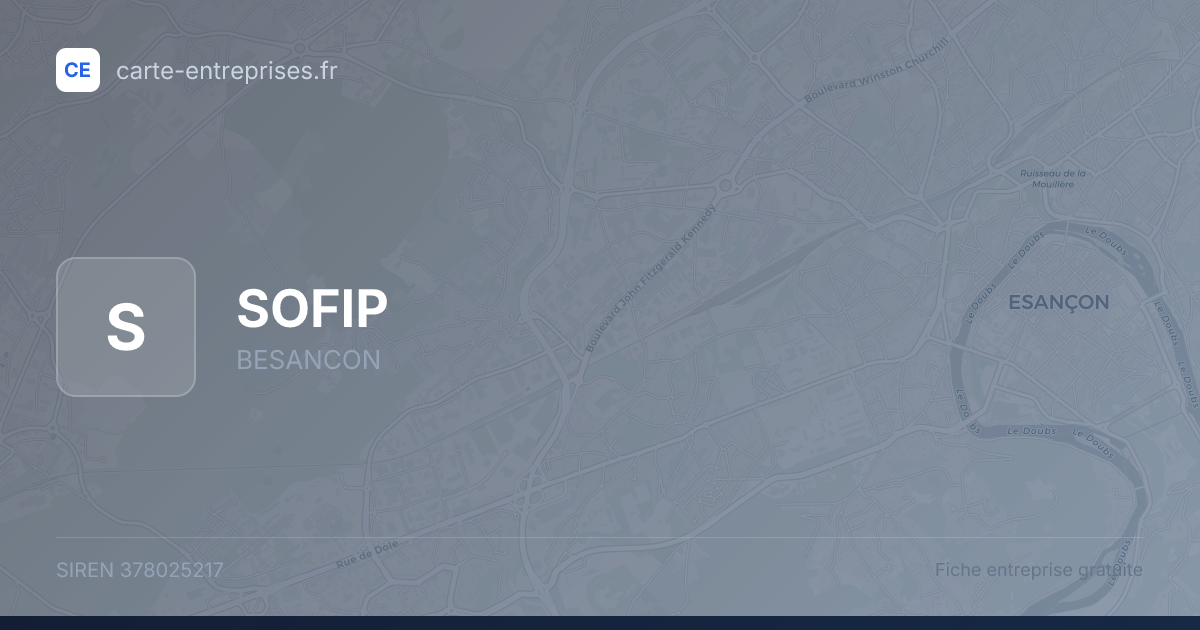 SOFIP — 378025217 — fiche entreprise