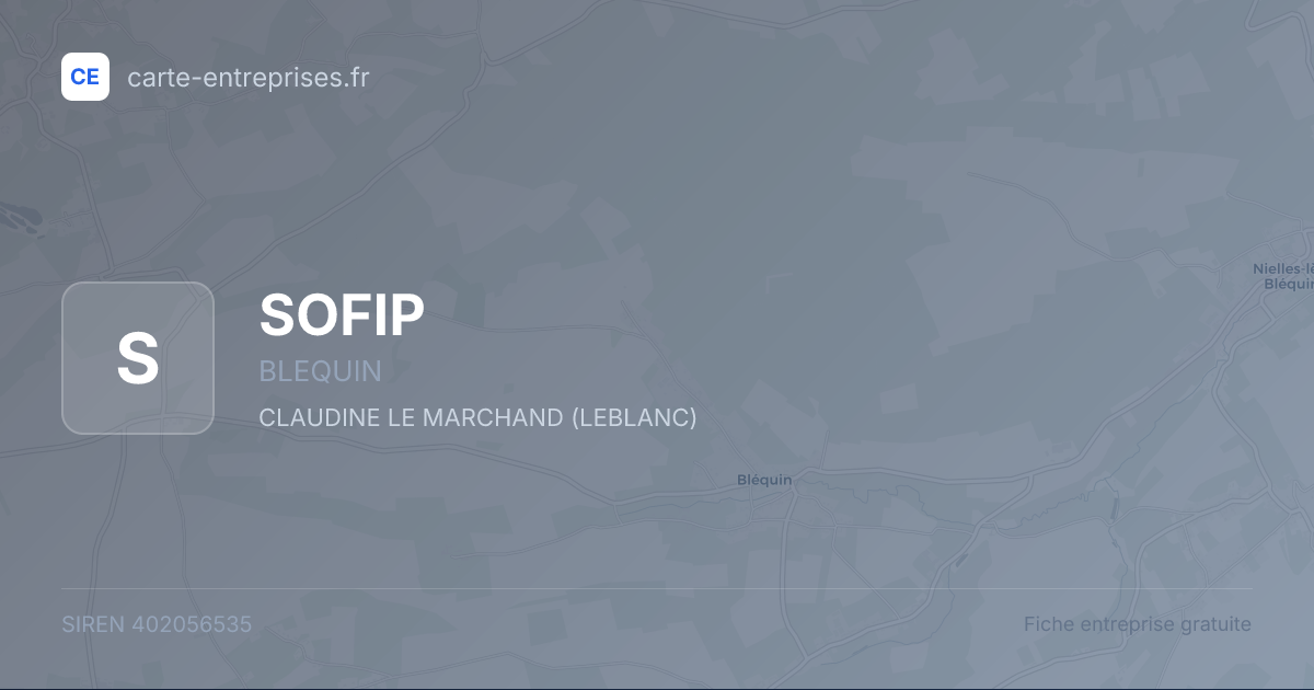 SOFIP — 402056535 — fiche entreprise