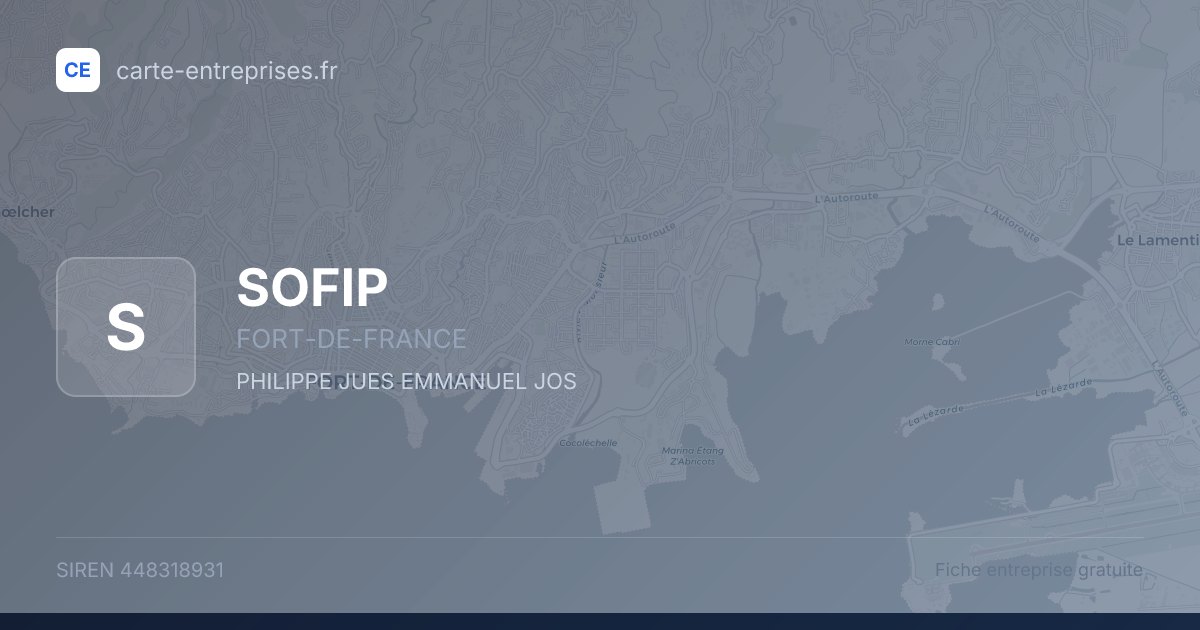 SOFIP — 448318931 — fiche entreprise