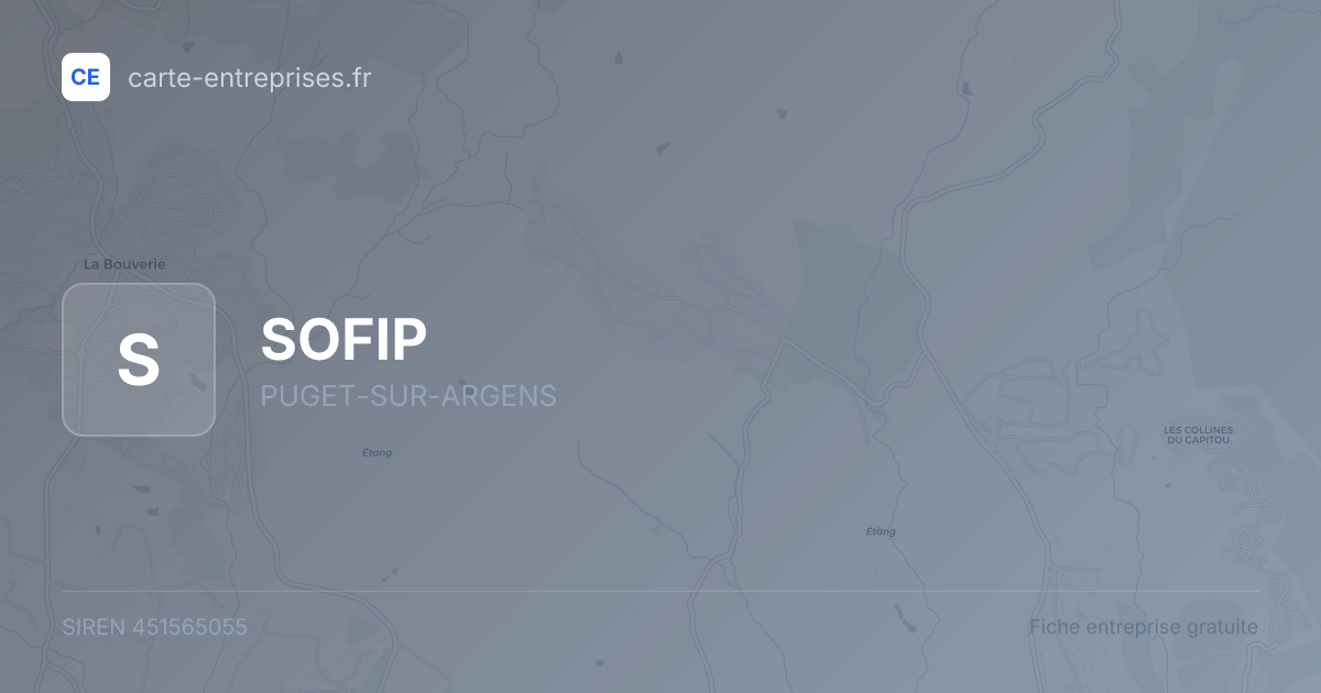 SOFIP — 451565055 — fiche entreprise