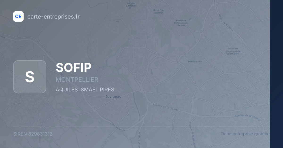 SOFIP — 829831312 — fiche entreprise