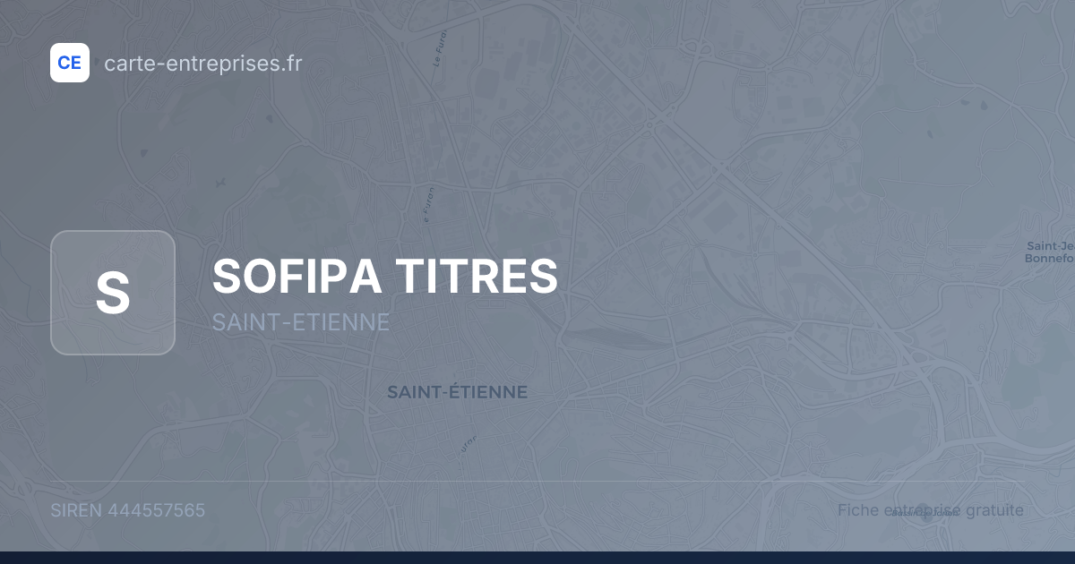 SOFIPA TITRES — 444557565 — fiche entreprise