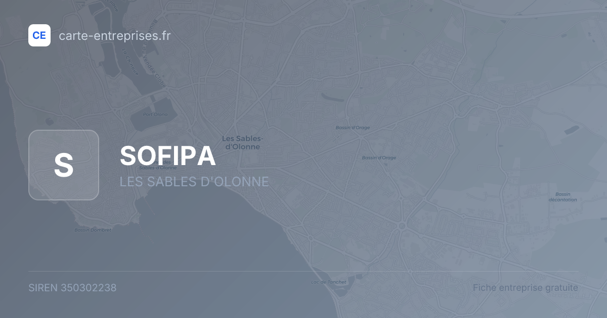SOFIPA — 350302238 — fiche entreprise