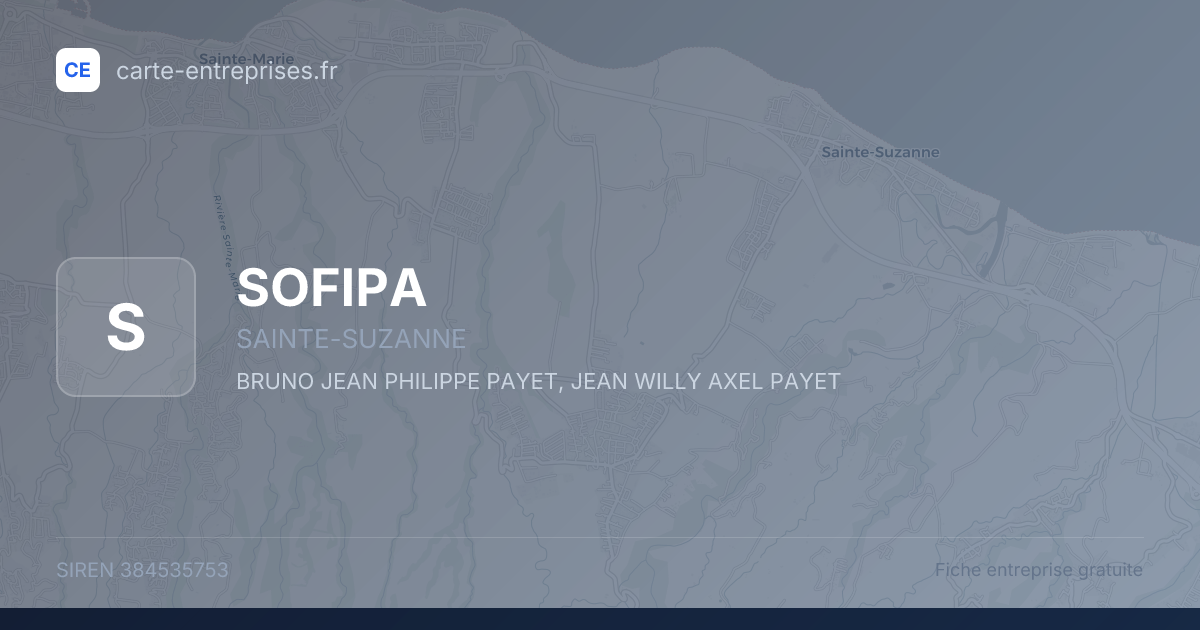 SOFIPA — 384535753 — fiche entreprise
