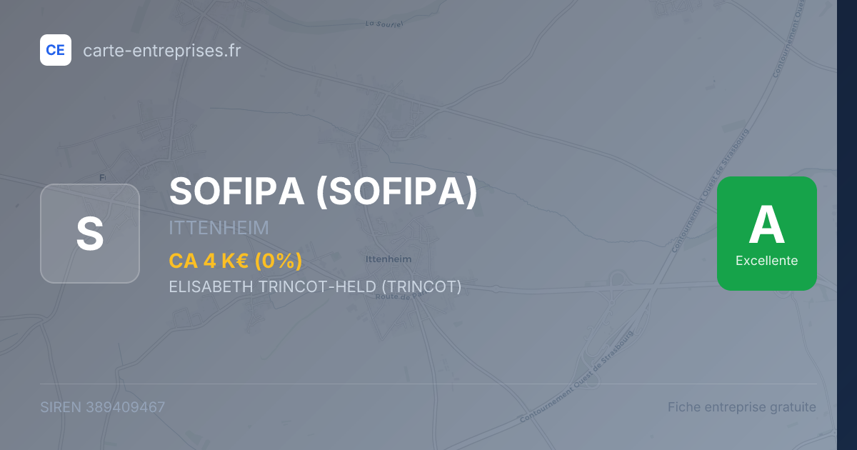 SOFIPA — 389409467 — fiche entreprise