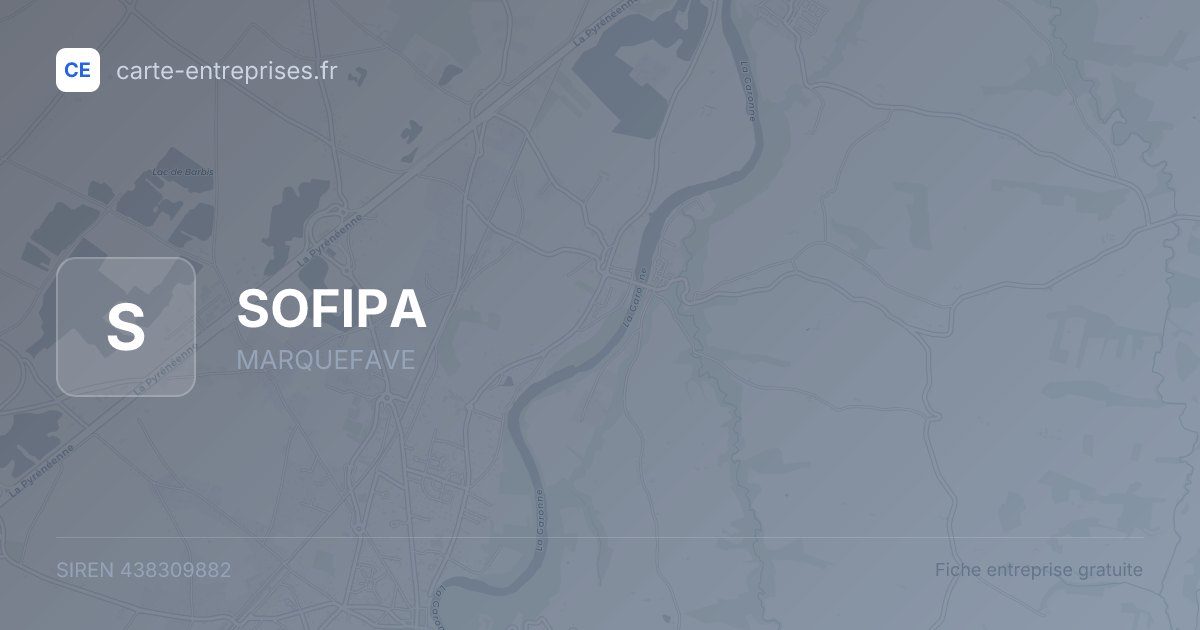SOFIPA — 438309882 — fiche entreprise
