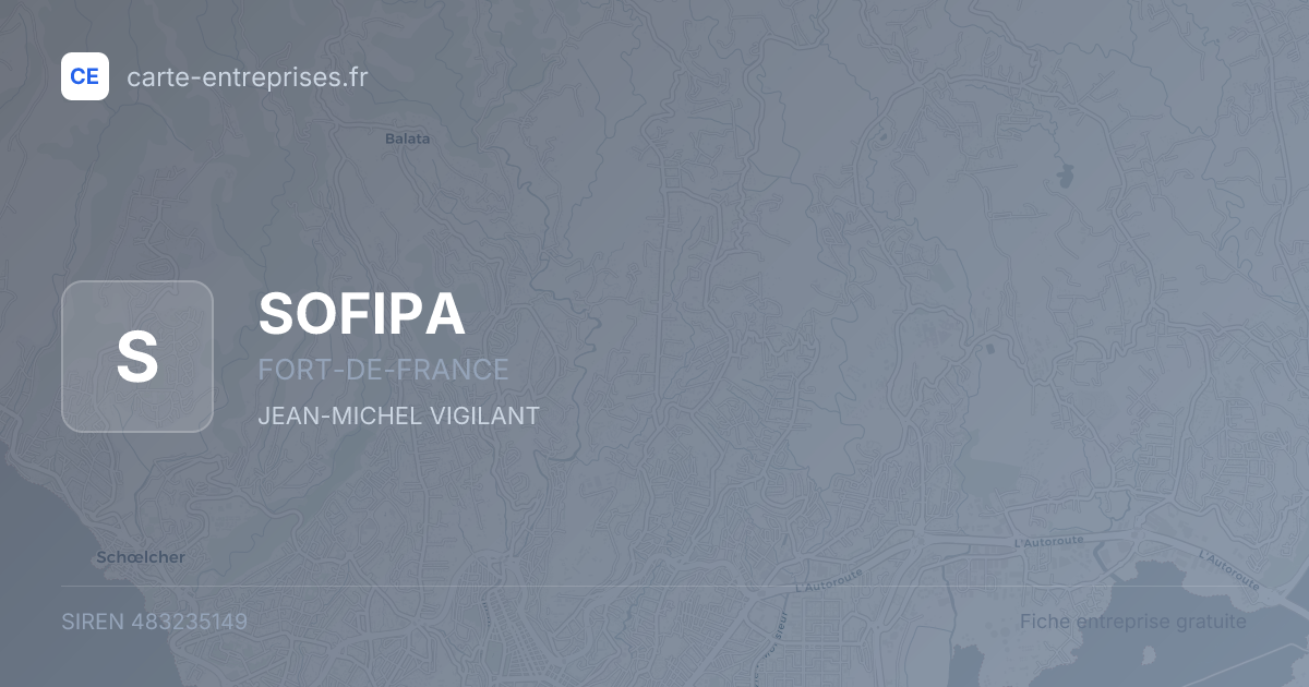 SOFIPA — 483235149 — fiche entreprise