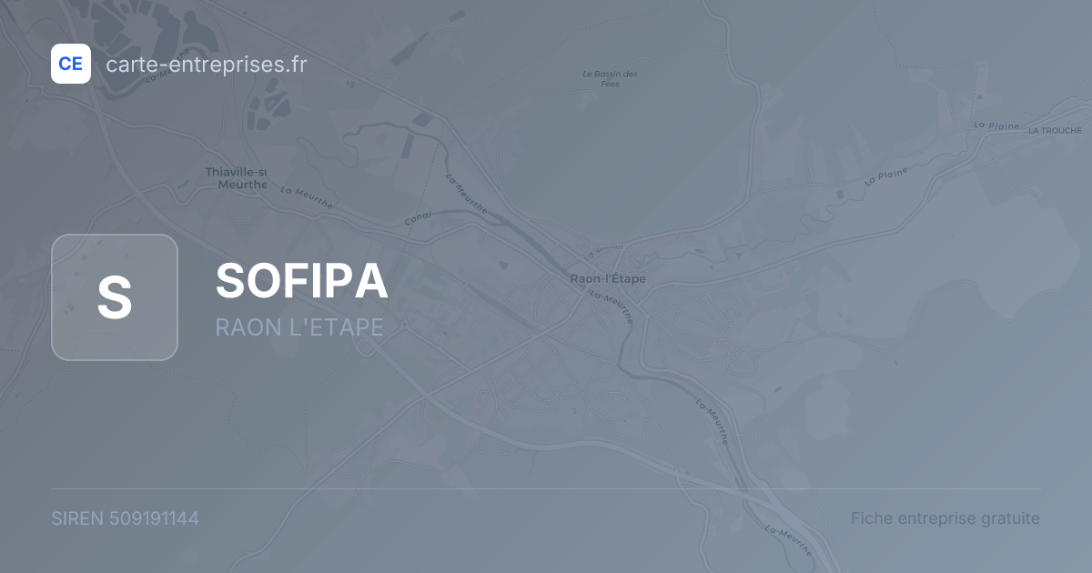 SOFIPA — 509191144 — fiche entreprise