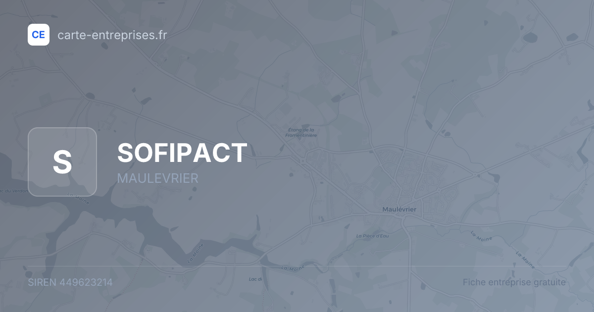 SOFIPACT — 449623214 — fiche entreprise