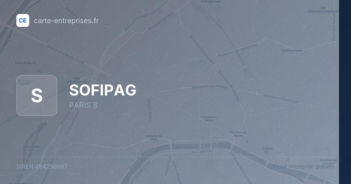 SOFIPAG — 484256987 — fiche entreprise