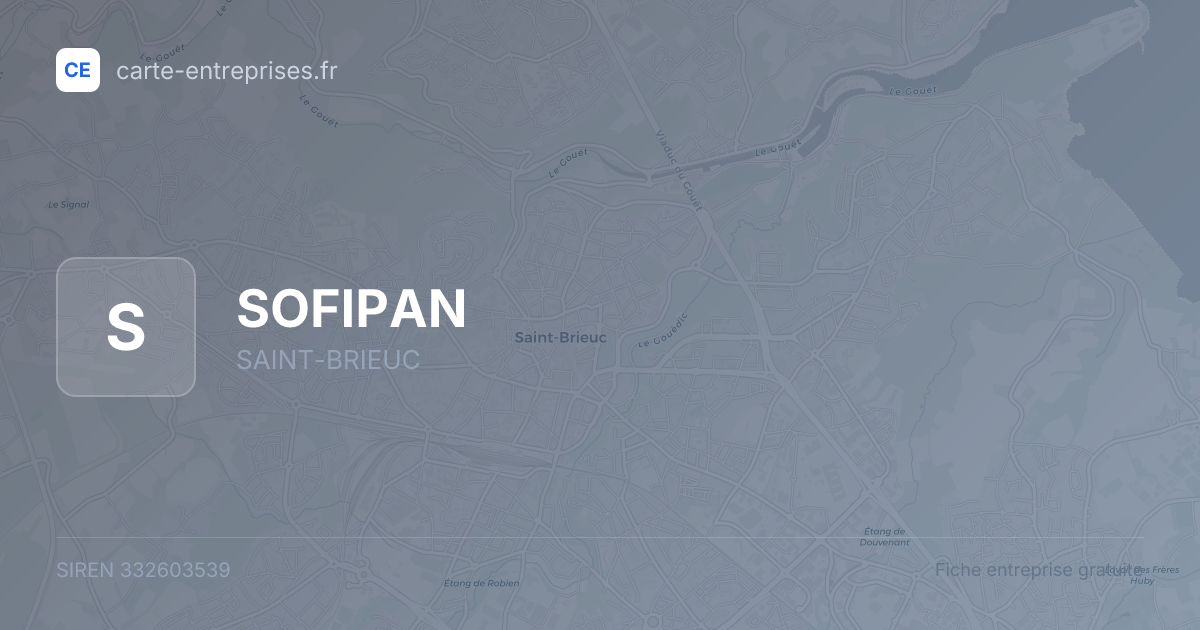 SOFIPAN — 332603539 — fiche entreprise