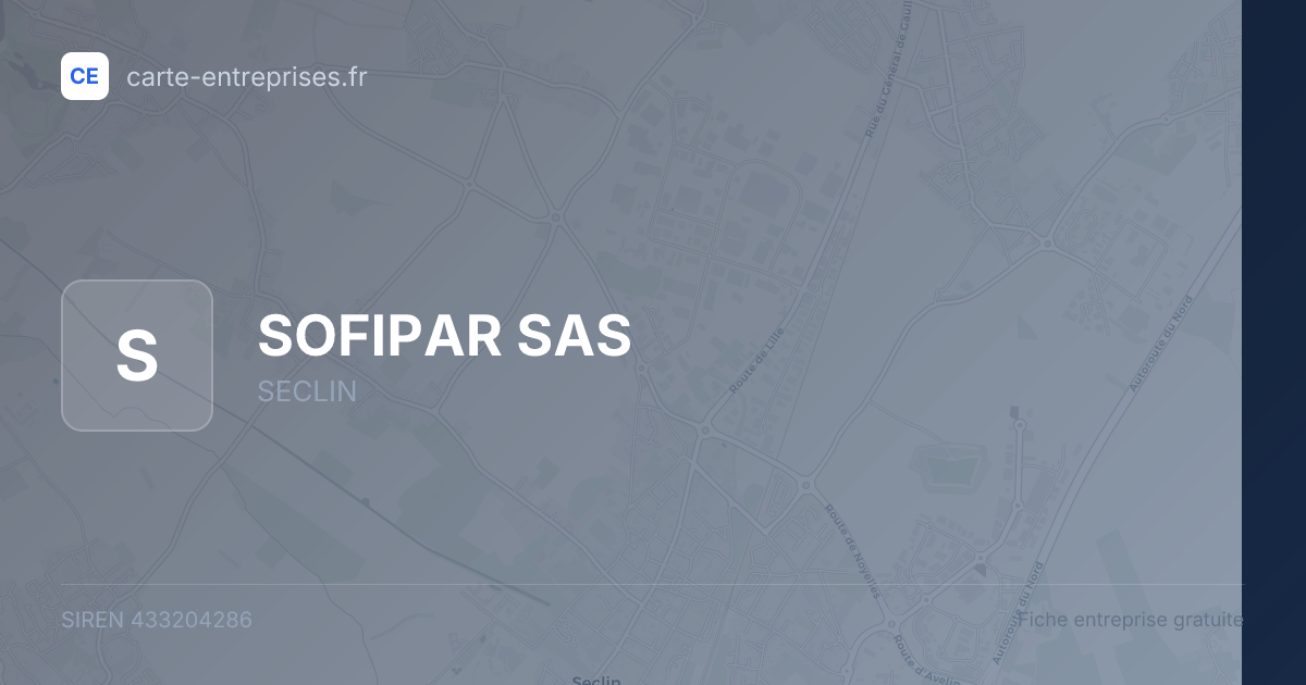 SOFIPAR SAS — 433204286 — fiche entreprise
