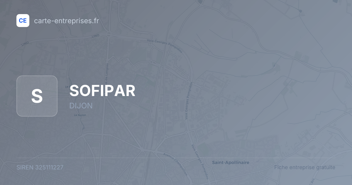 SOFIPAR — 325111227 — fiche entreprise