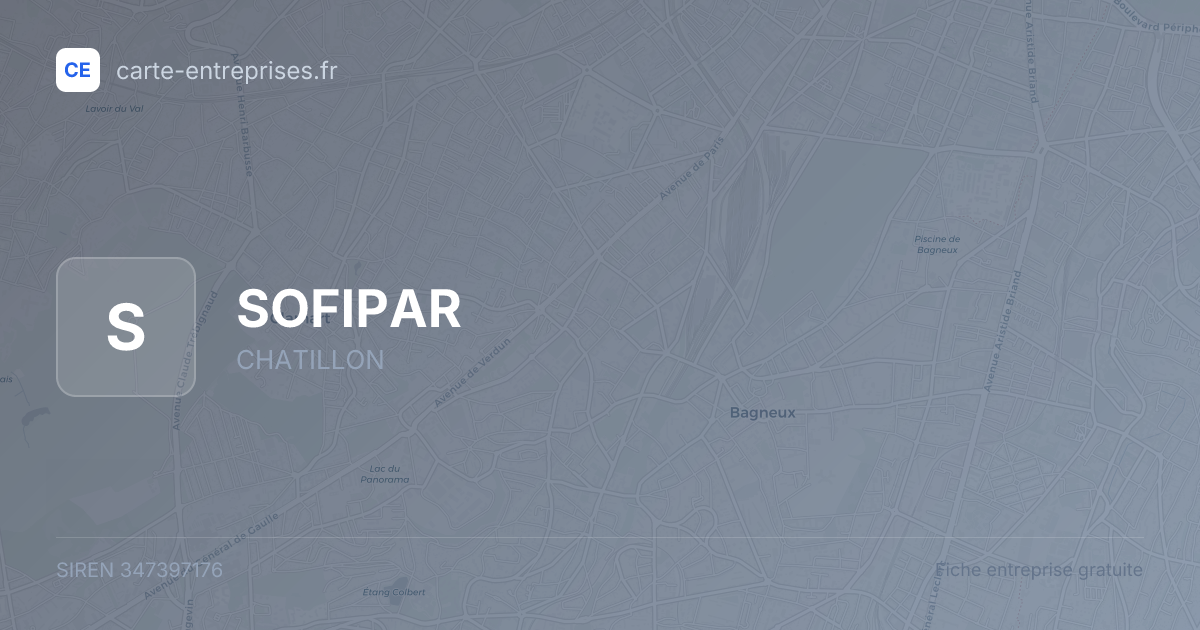 SOFIPAR — 347397176 — fiche entreprise
