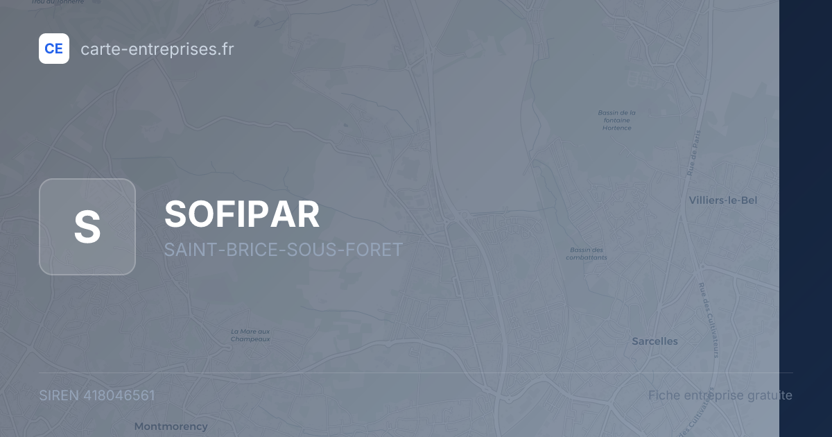 SOFIPAR — 418046561 — fiche entreprise