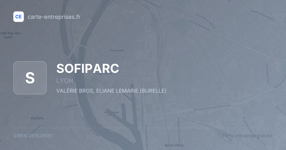 SOFIPARC — 351529581 — fiche entreprise