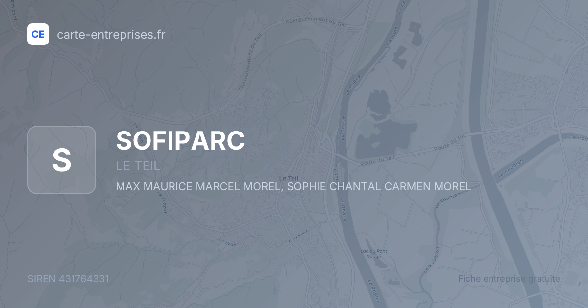 SOFIPARC — 431764331 — fiche entreprise