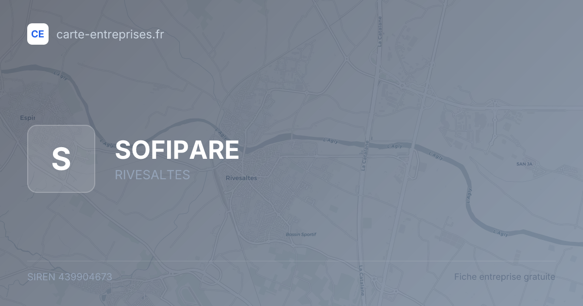 SOFIPARE — 439904673 — fiche entreprise