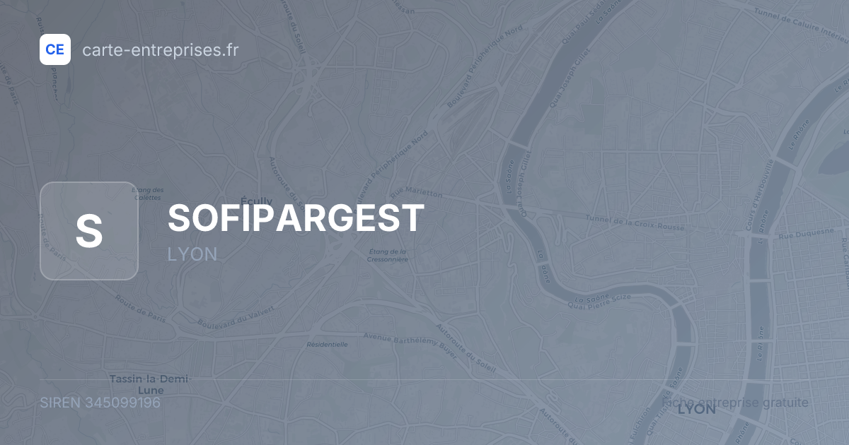 SOFIPARGEST — 345099196 — fiche entreprise