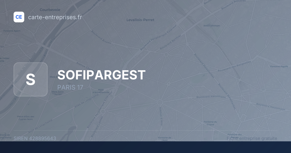 SOFIPARGEST — 428895643 — fiche entreprise