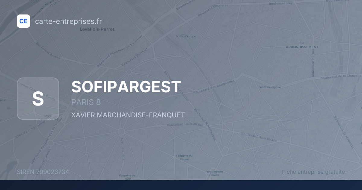 SOFIPARGEST — 799023734 — fiche entreprise