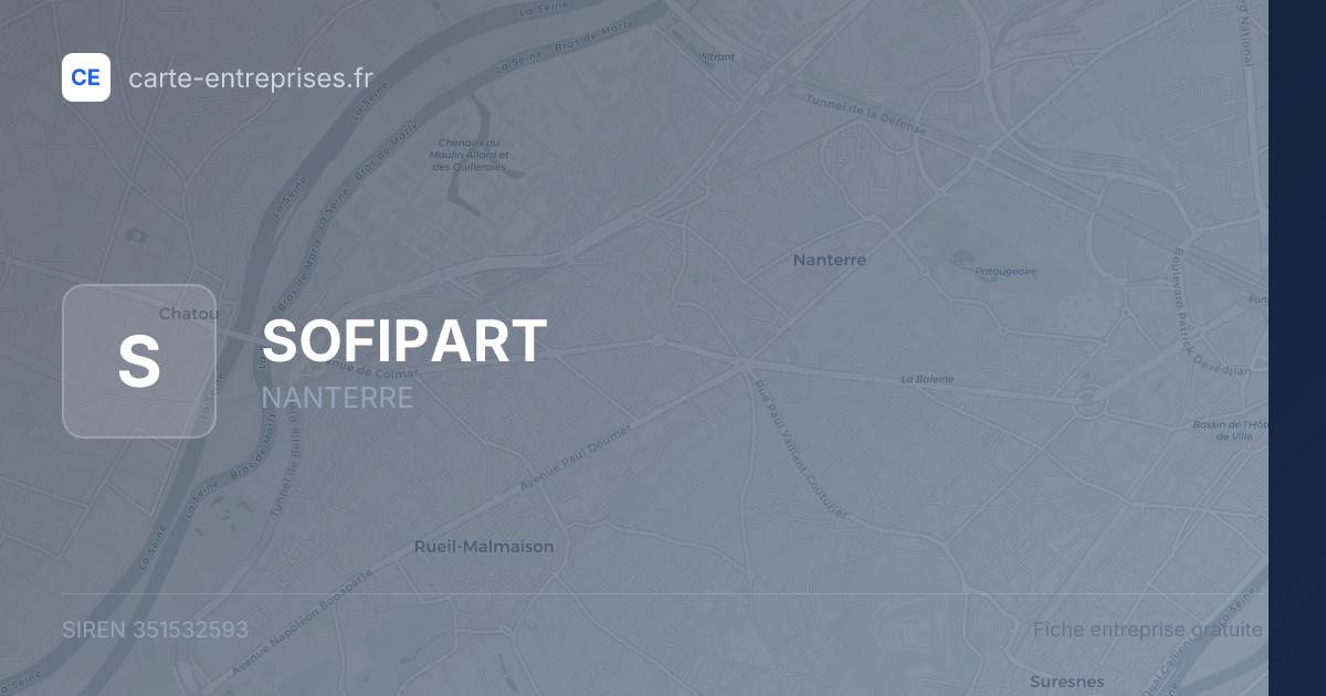 SOFIPART — 351532593 — fiche entreprise