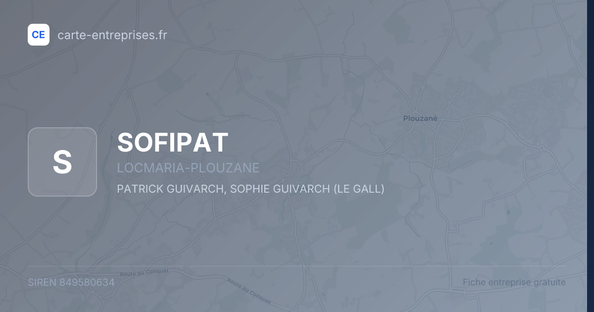 SOFIPAT — 849580634 — fiche entreprise
