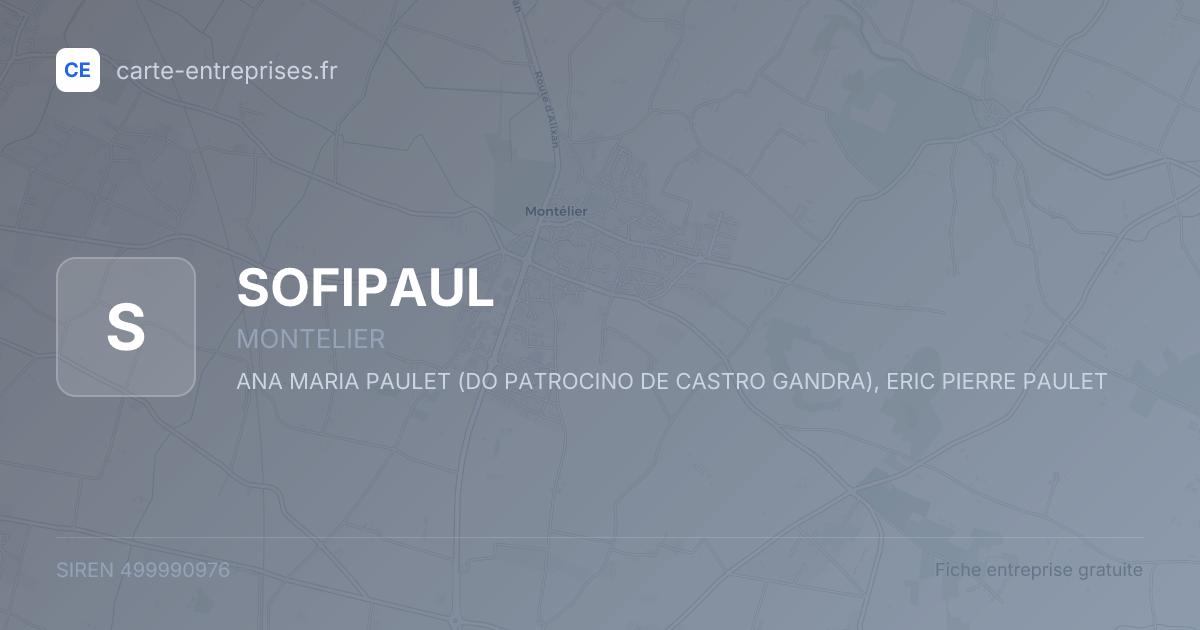 SOFIPAUL — 499990976 — fiche entreprise