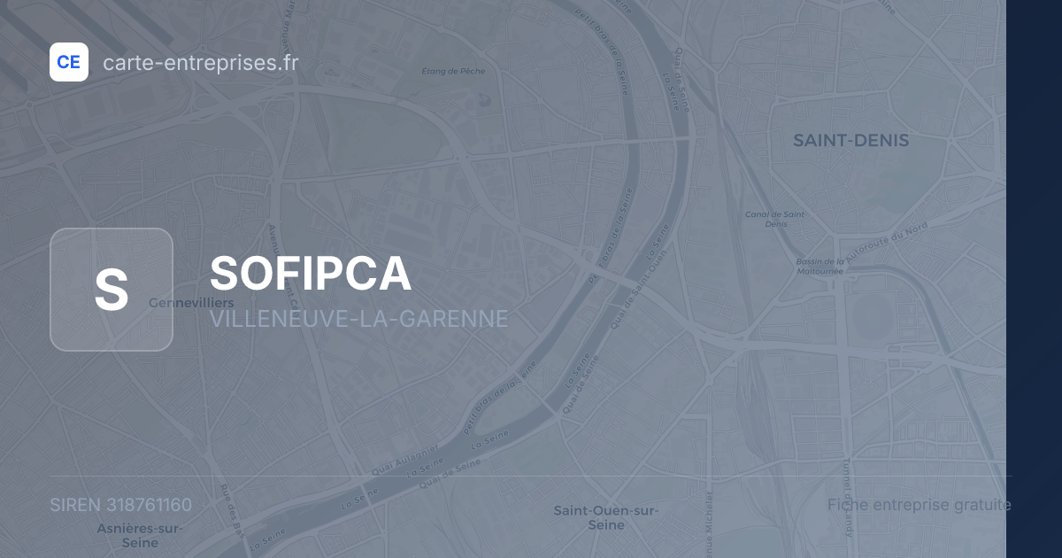 SOFIPCA — 318761160 — fiche entreprise