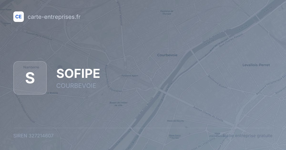 SOFIPE — 327214607 — fiche entreprise