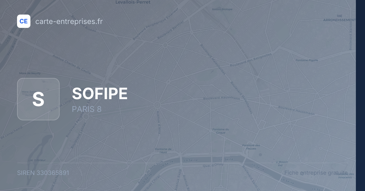 SOFIPE — 330365891 — fiche entreprise