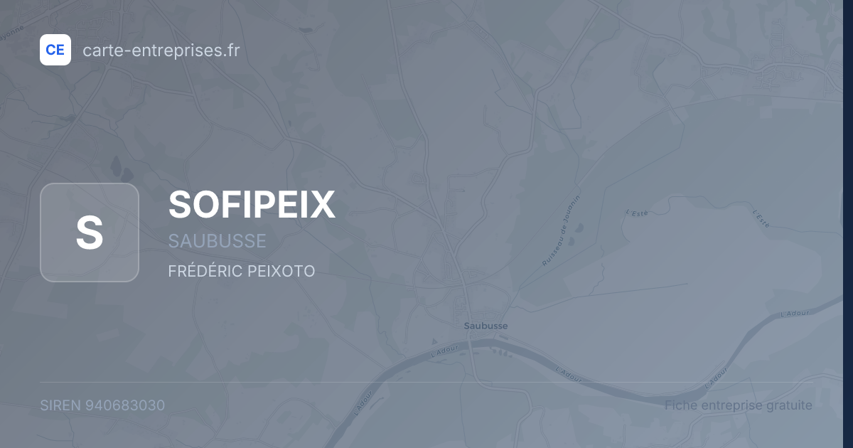 SOFIPEIX — 940683030 — fiche entreprise