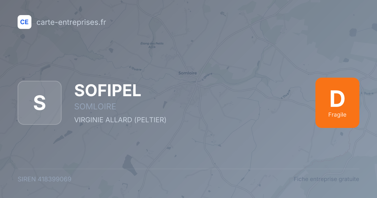 SOFIPEL — 418399069 — fiche entreprise