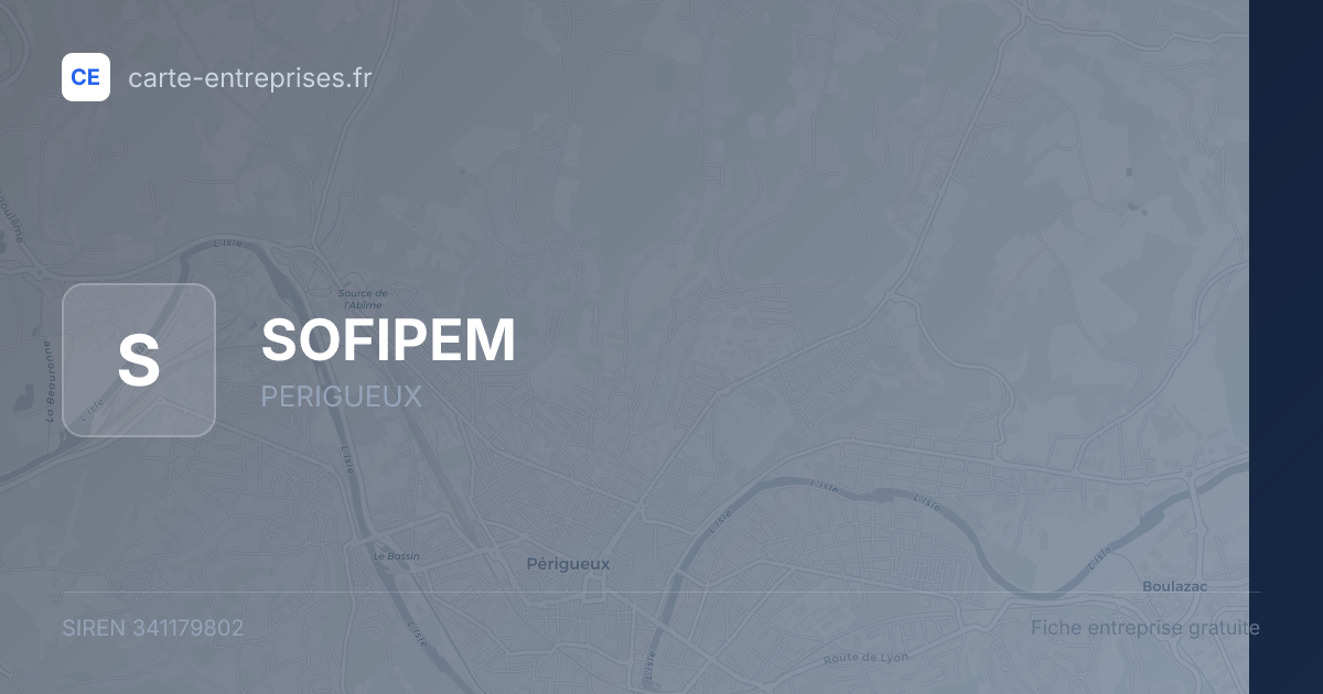SOFIPEM — 341179802 — fiche entreprise