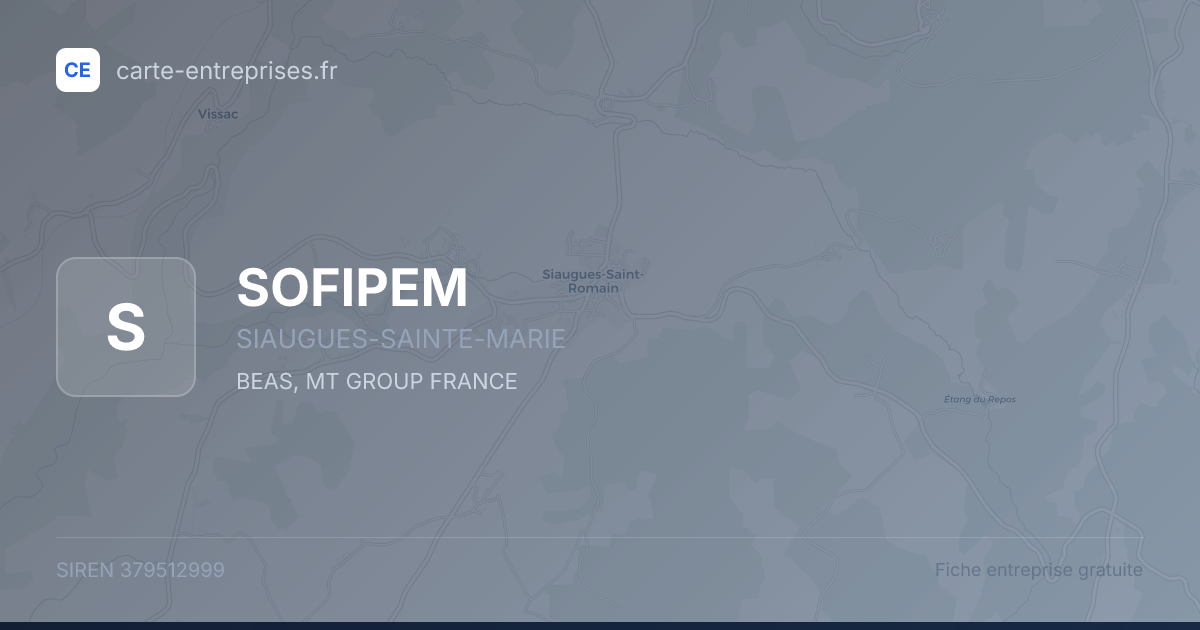 SOFIPEM — 379512999 — fiche entreprise