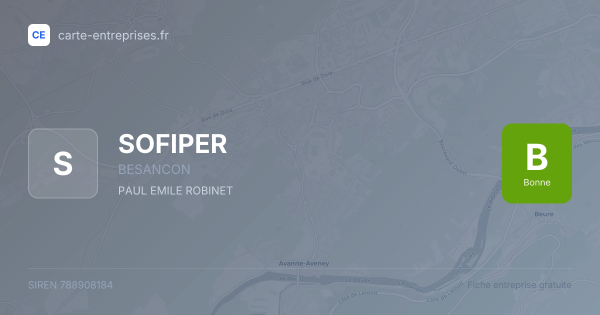SOFIPER — 788908184 — fiche entreprise