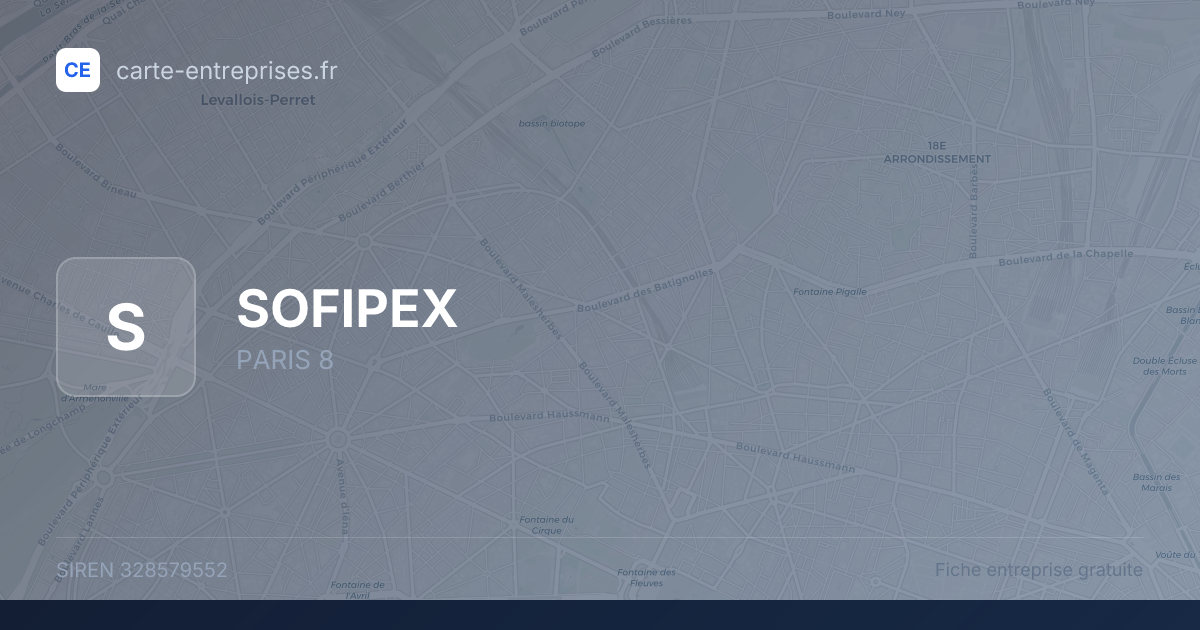 SOFIPEX — 328579552 — fiche entreprise