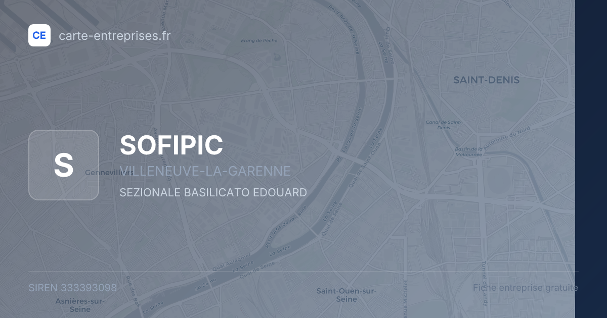 SOFIPIC — 333393098 — fiche entreprise