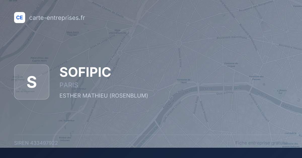 SOFIPIC — 433497922 — fiche entreprise