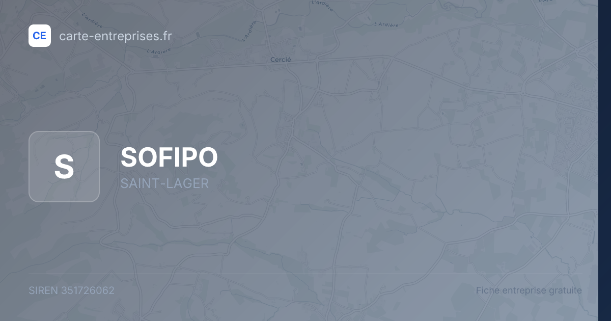 SOFIPO — 351726062 — fiche entreprise