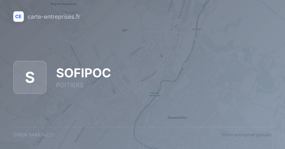 SOFIPOC — 344874227 — fiche entreprise