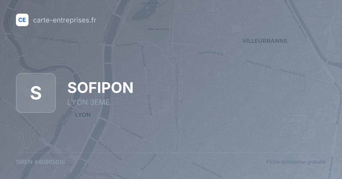 SOFIPON — 440905016 — fiche entreprise