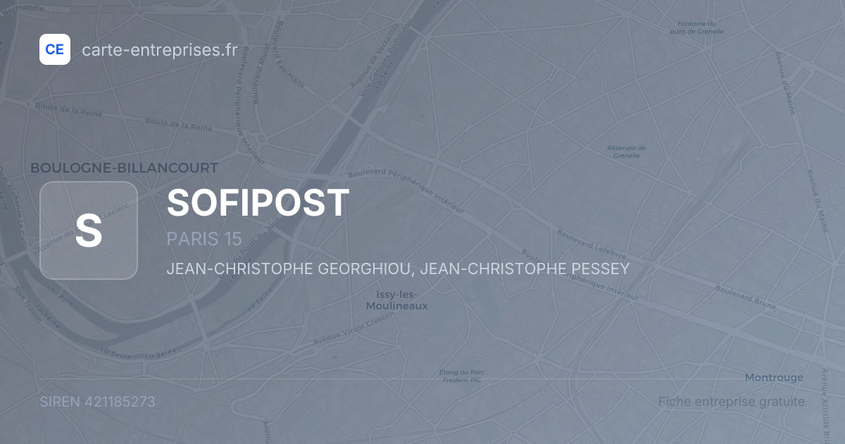 SOFIPOST — 421185273 — fiche entreprise