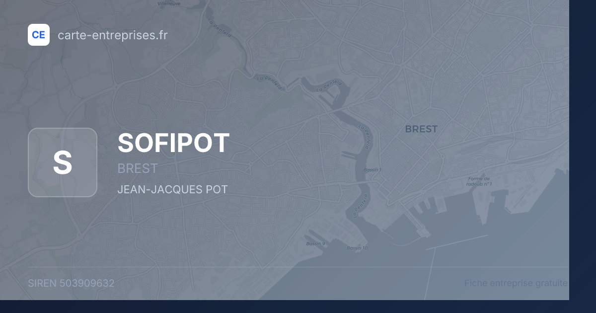 SOFIPOT — 503909632 — fiche entreprise