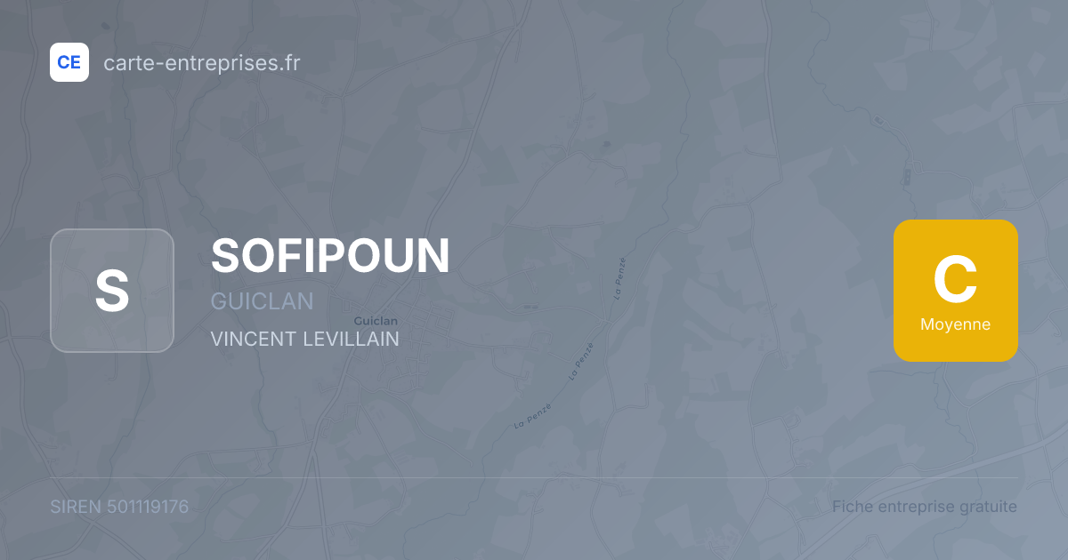 SOFIPOUN — 501119176 — fiche entreprise