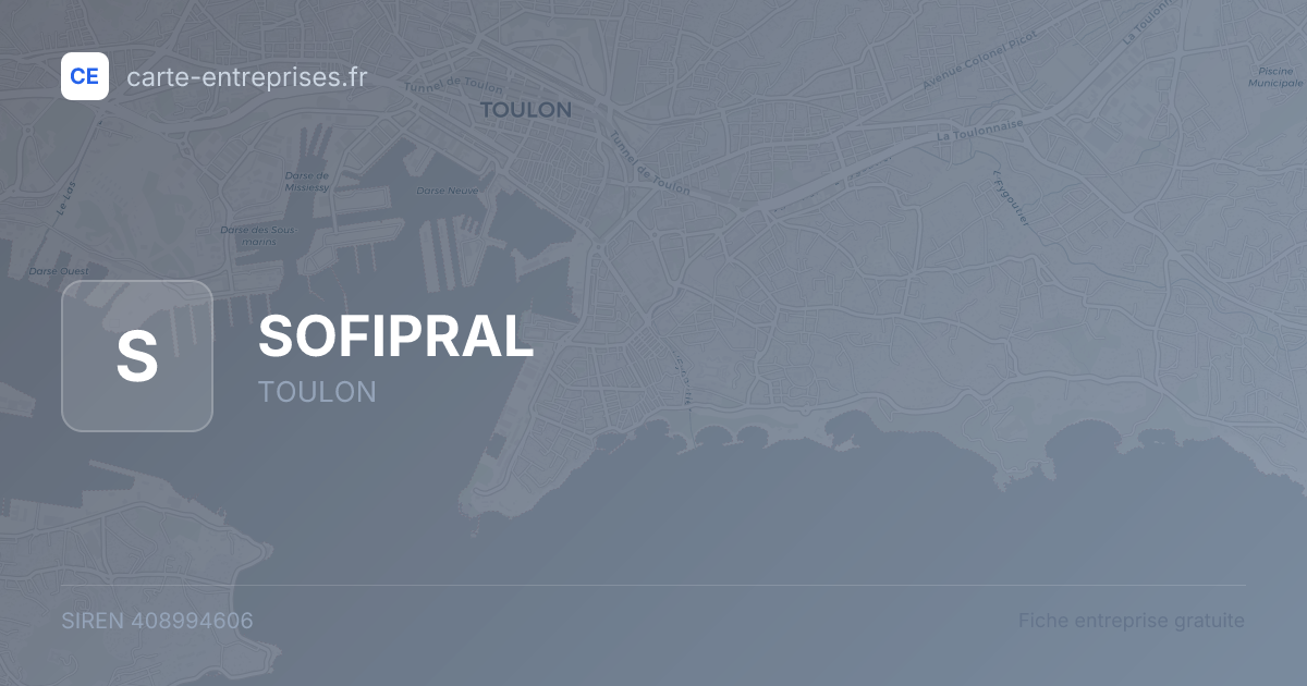 SOFIPRAL — 408994606 — fiche entreprise