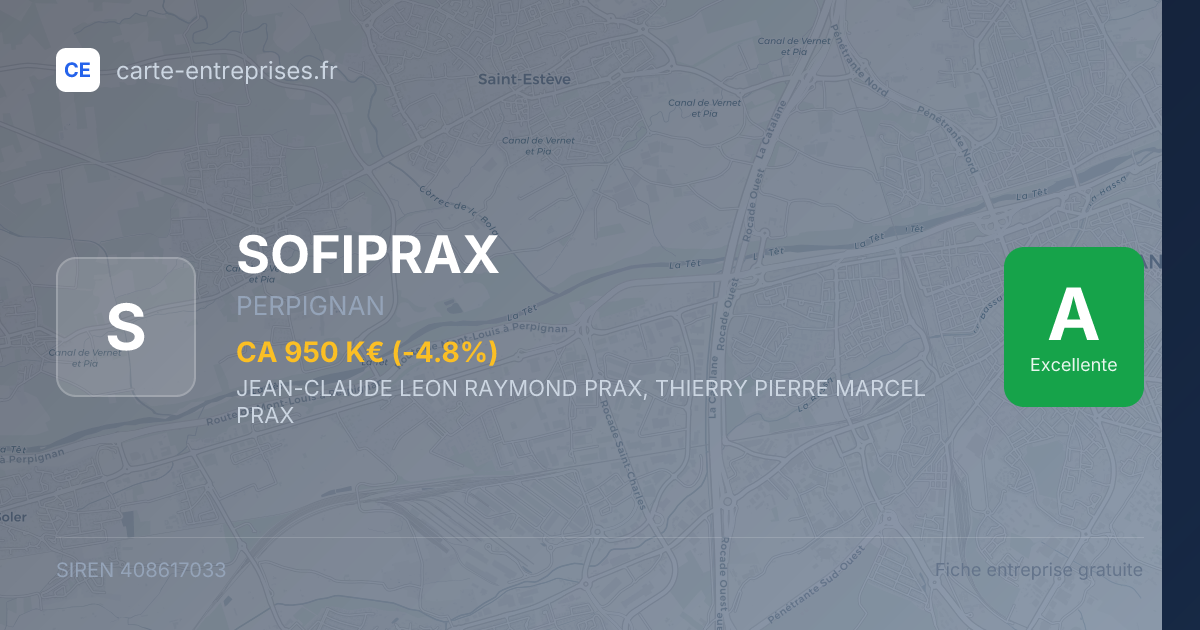 SOFIPRAX — 408617033 — fiche entreprise