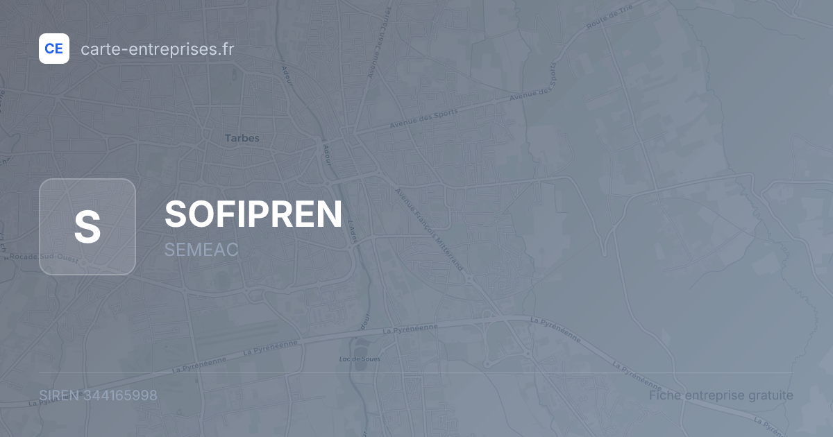 SOFIPREN — 344165998 — fiche entreprise