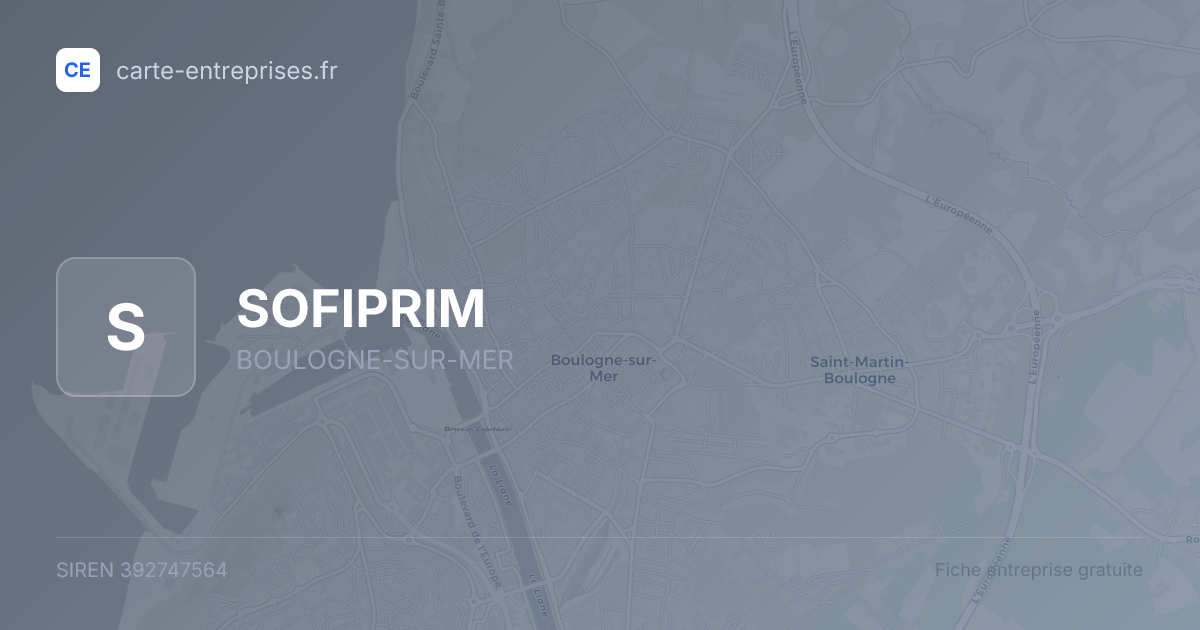 SOFIPRIM — 392747564 — fiche entreprise